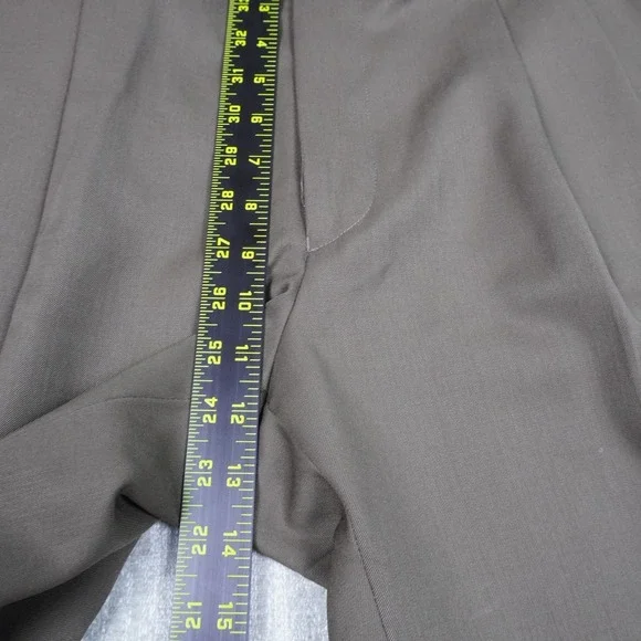 JOS A BANK Executive Collection 33x31 Brown 100% Wool Dress Pants Pleated Cuffed - Picture 7 of 11